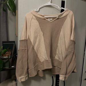 POL Patchwork Crewneck Sweatshirt